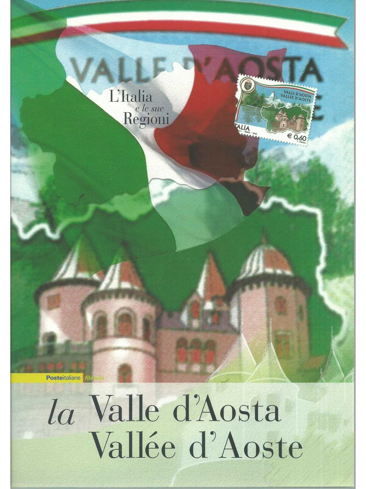2008 ITALIA REPUBBLICA FOLDER L'ITALIA E LE SUE REGIONI VALLE D'AOSTA MF27973
