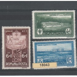 1932 ROMANIA PRO DIPENDENTI STATALI 3 VAL MLH MF18043