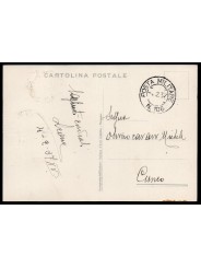1937 ETIOPIA CARTOLINA POSTA MILITARE 106 / CUNEO 10C. + 20 C. + 75 C. MF27859