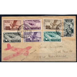 1934 EM. GENERALI AEROGRAMMA RACCOMANDATO DECENNALE MARCIA ROMA RAYBAUDI MF27864