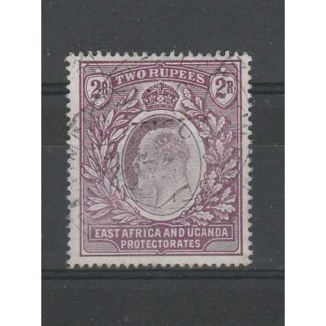 EAST AFRICA UGANDA 1903-04 EDOARD VII 2 R PURPLE SG 10 USATO MF55282