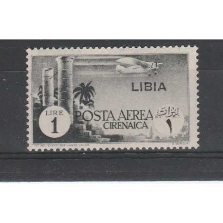 1941 LIBIA POSTA AEREA NUOVA TIRATURA SOPRASTAMPATO MNH MF55294