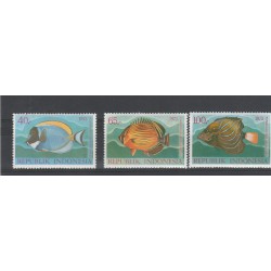 1973 INDONESIA FAUNA PESCI MNH MF55252