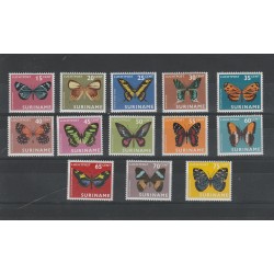 SURINAME 1972 FAUNA FARFALLE 1 V MNH MF55321