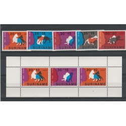 SURINAME 1977 FAUNA - BENEFICENZA 5 VAL + BF MNH MF55339