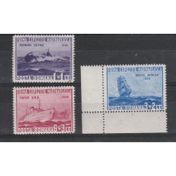 1936 ROMANIA MARINA 3 VAL NUOVI MNH MF18038