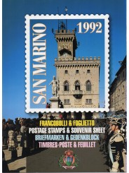 1992 SAN MARINO LIBRO UFFICIALE COMPLETO RACCOLTA EMISSIONI FILATELICHE MF28194