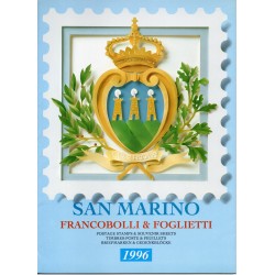 1996 SAN MARINO LIBRO UFFICIALE COMPLETO RACCOLTA EMISSIONI FILATELICHE MF28204