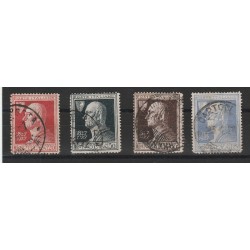 1927 REGNO SERIE ALESSANDRO VOLTA 4 VALORI USATI MF55307