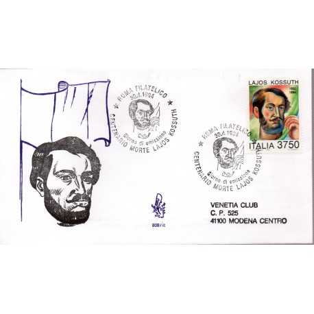 1994 FDC VENETIA 808 ITALIA LAJOS KOSSUTH VIAGGIATA MF28525