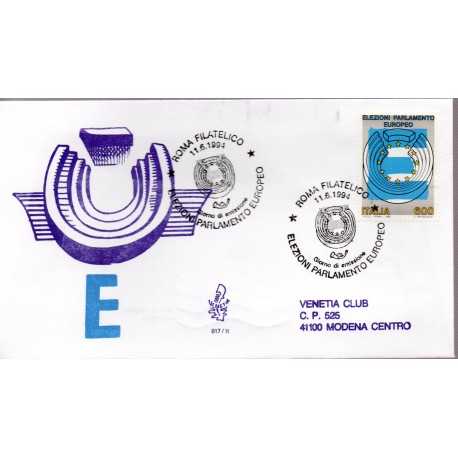 1994 FDC VENETIA 817 ITALIA ELEZIONI PARLAMENTO EUROPEO VIAGGIATA MF28512