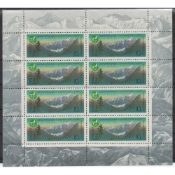 1987 RUSSIA SPORT MONTANI MINIFOGLIO N 5384 - 8 VAL MNH MF0156