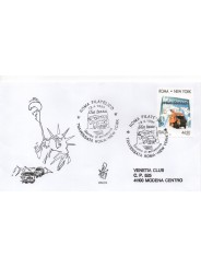 1996 FDC VENETIA 874 ITALIA ROMA NEW YORK VIAGGIATA MF28489