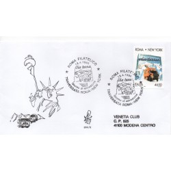 1996 FDC VENETIA 874 ITALIA ROMA NEW YORK VIAGGIATA MF28489