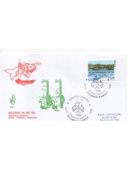 1996 FDC VENETIA 876 ITALIA ACCORDO RA.MO.GE VIAGGIATA MF28484