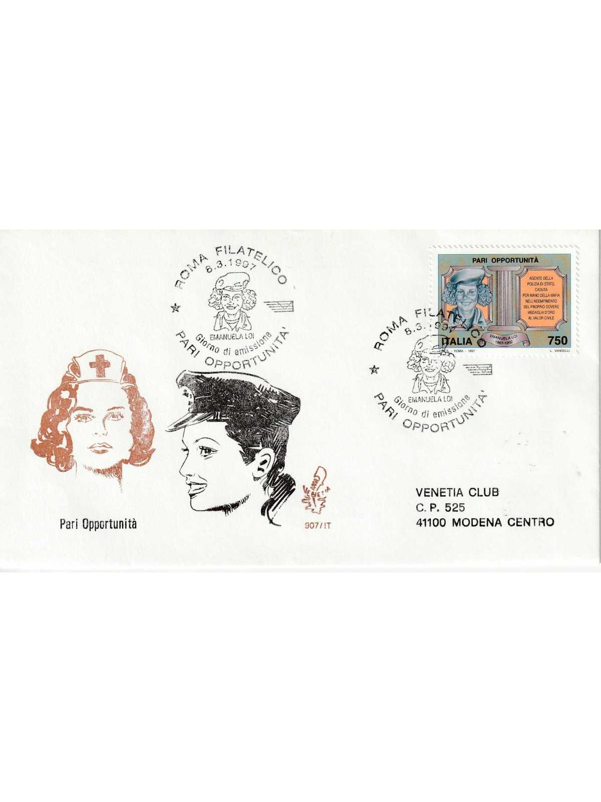 1997 FDC VENETIA 907/IT ITALIA PARI OPPORTUNITA' MF80373