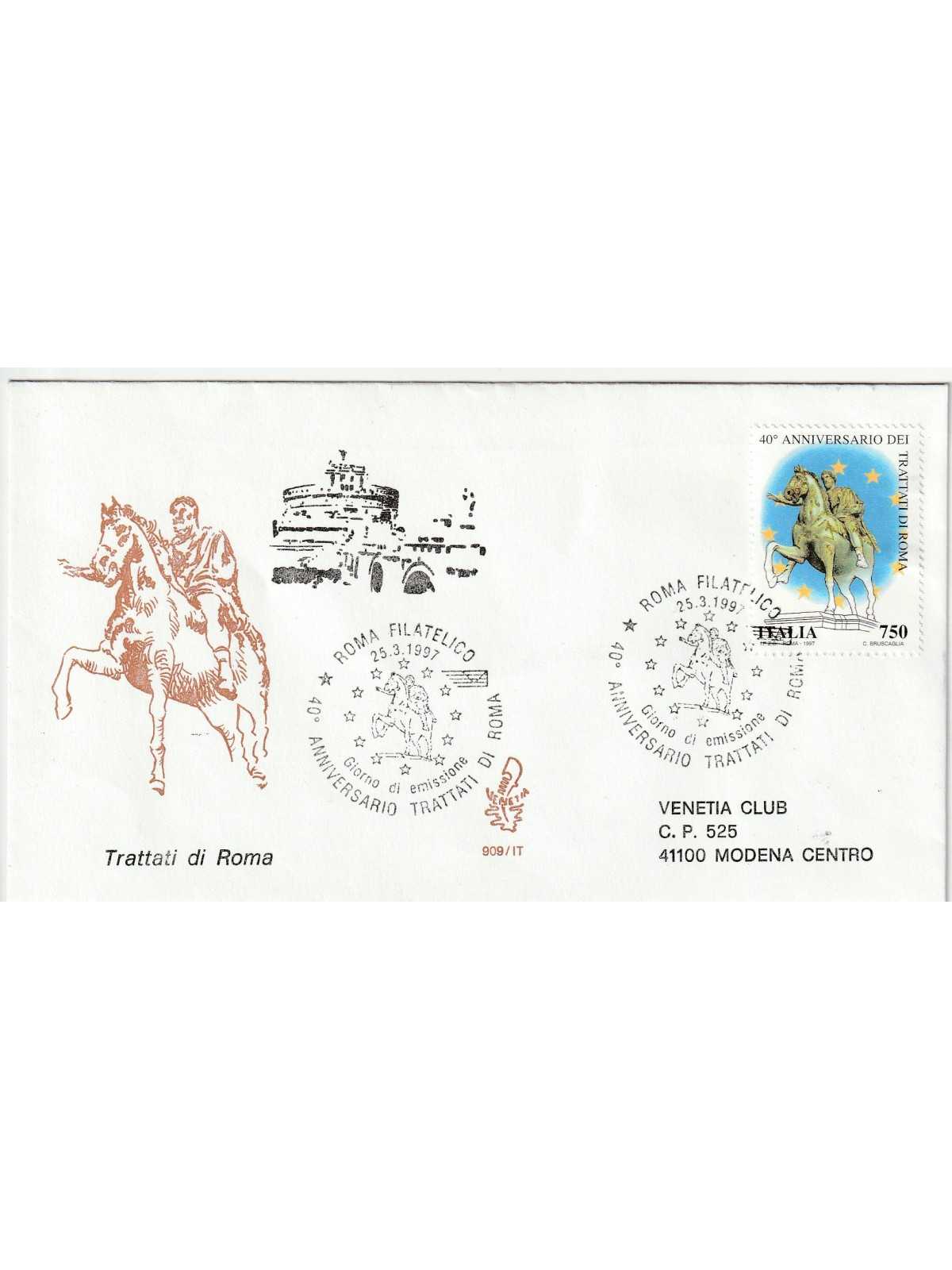 1997 FDC VENETIA 909/IT TRATTATI DI ROMA MF80375