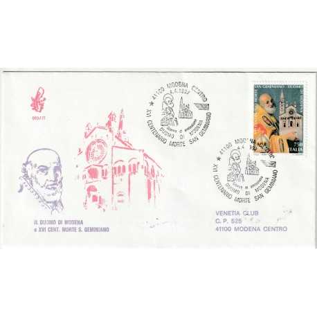 1997 FDC VENETIA 910/IT ITALIA IL DUOMO DI MODENA - S. GEMINIANO MF80376