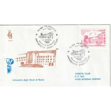 1997 FDC VENETIA 912/IT ITALIA UNIVERSITA' DEGLI STUDI DI ROMA MF80378