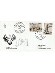 1997 FDC VENETIA 918/IT ITALIA EUROPA '97 STORIE E LEGGENDE MF80385