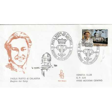 1997 FDC VENETIA 922/BELGIO EM. CONGIUNTA PAOLA RUFFO DI CALABRIA MF80390