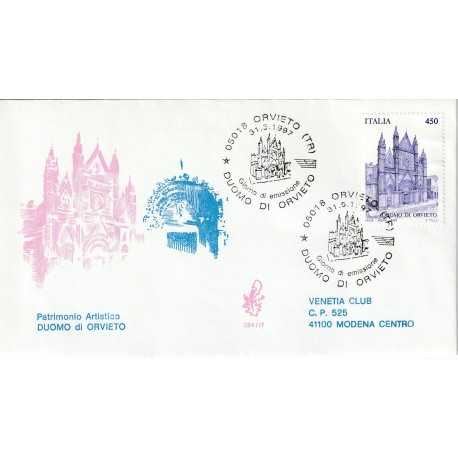 1997 FDC VENETIA 924/IT ITALIA PATRIMONIO ARTISTICO DUOMO DI ORVIETO MF80392