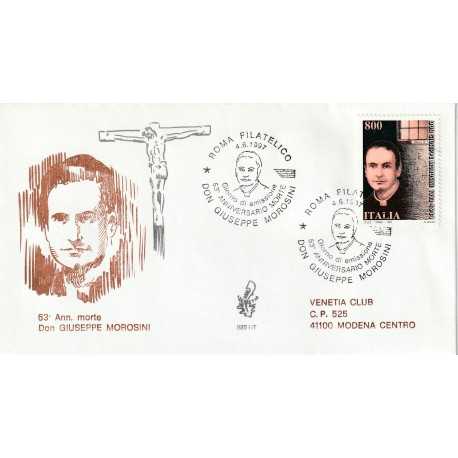 1997 FDC VENETIA 925/IT ITALIA DON GIUSEPPE MOROSINI MF80393