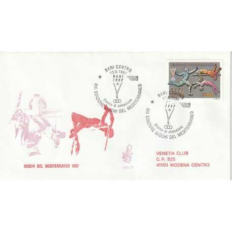 1997 FDC VENETIA 930/IT ITALIA GIOCHI DEL MEDITERRANEO 1997 MF80399