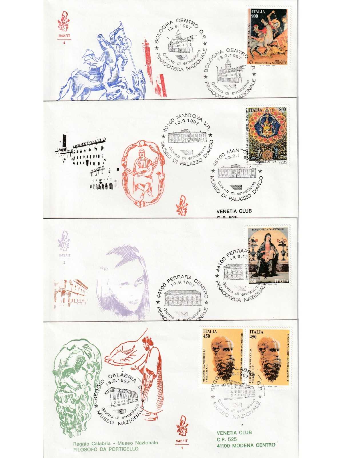 1997 FDC VENETIA 942/IT ITALIA SERIE PATRIMONIO ARTISTICO MF80411