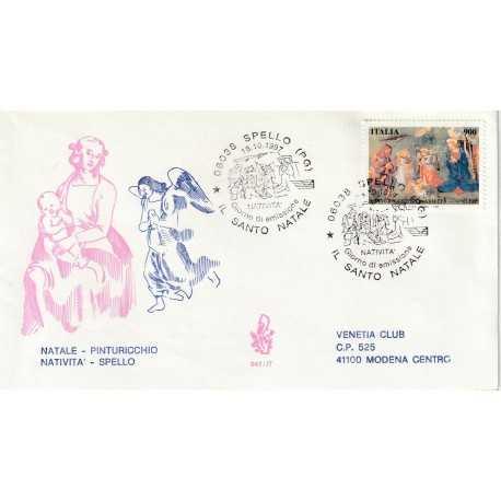 1997 FDC VENETIA 947/IT ITALIA NATALE - PINTURICCHIO NATIVITA' - SPELLO MF80416