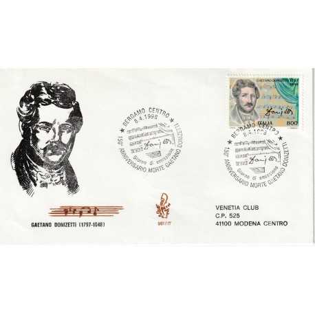 1998 FDC VENETIA 961/IT ITALIA GAETANO DONIZETTI 1797-1848 MF80430