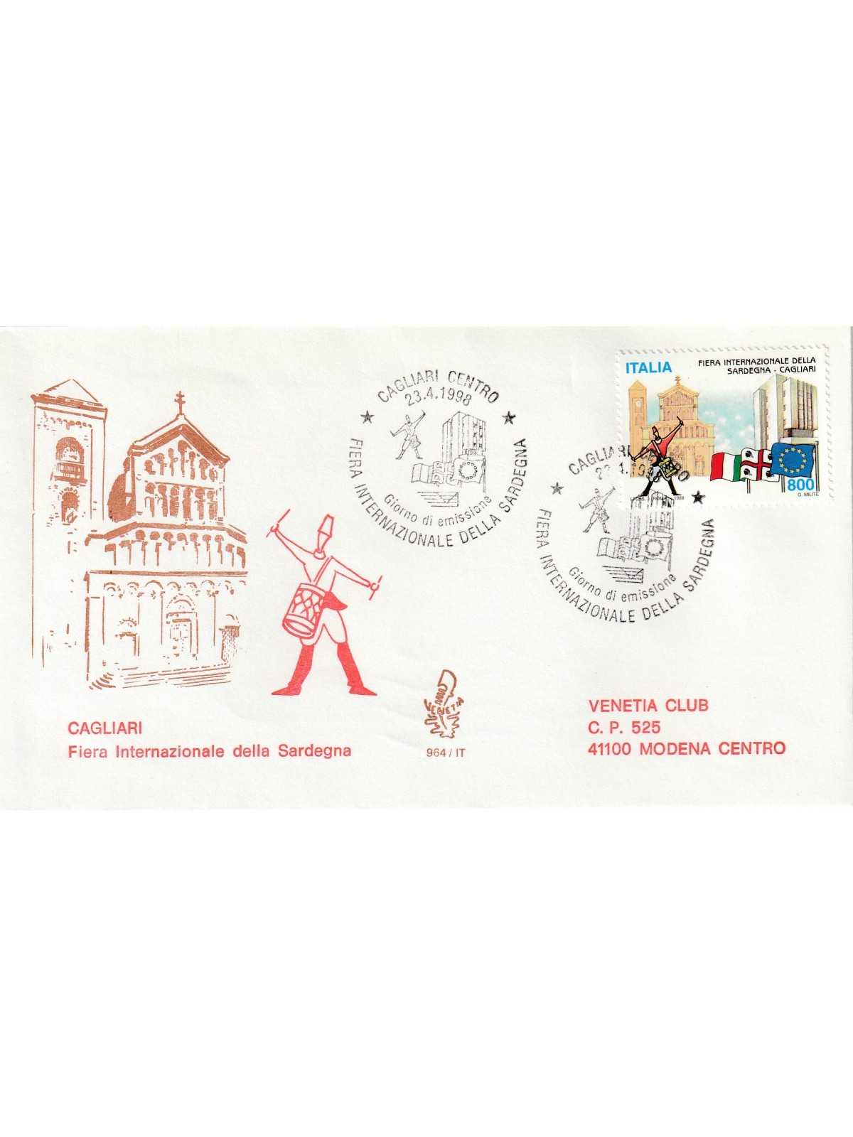 1998 FDC VENETIA 964/IT ITALIA CAGLIARI FIERA INT. SARDEGNA MF80433