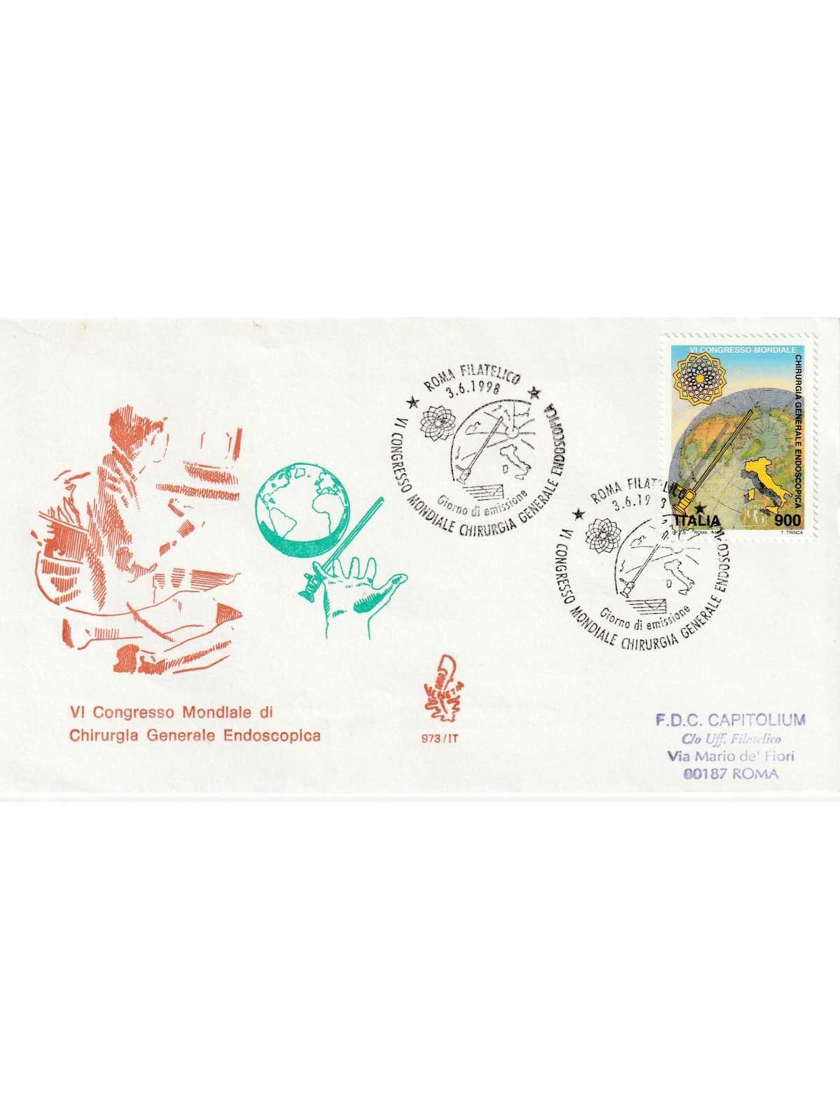 1998 FDC VENETIA 973/IT ITALIA CHIRURGIA ENDOSCOPICA MF80442