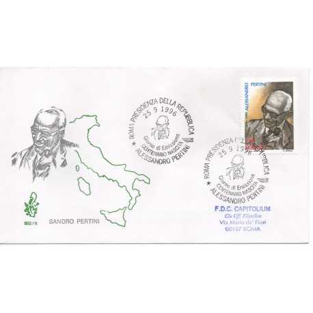 1996 FDC VENETIA 892 ITALIA SANDRO PERTINI VIAGGIATA MF28467