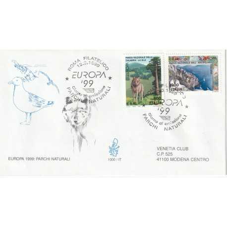 1999 FDC VENETIA 1000/IT ITALIA EUROPA 1999 PARCHI NATURALI MF80470