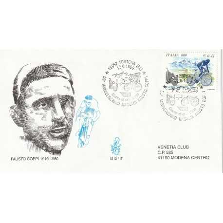 1999 FDC VENETIA 1012/IT ITALIA FAUSTO COPPI 1919-1960 MF80483