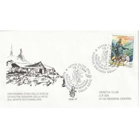 1999 FDC VENETIA 1015/IT ITALIA NOSTRA SIGNORA DELLA NEVE MF80485