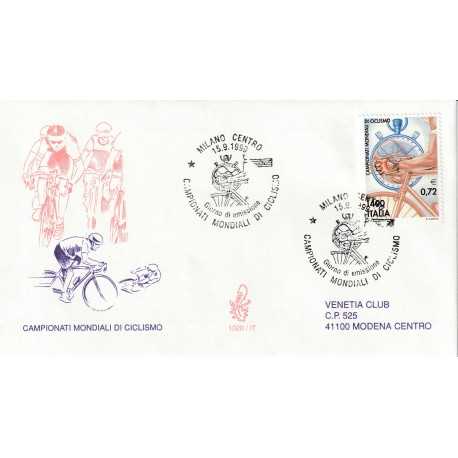 1999 FDC VENETIA 1020/IT ITALIA CAMPIONATI MONDIALI CICLISMO MF80491