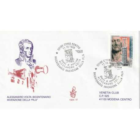 1999 FDC VENETIA 1024/IT ITALIA ALESSANDRO VOLTA MF80495