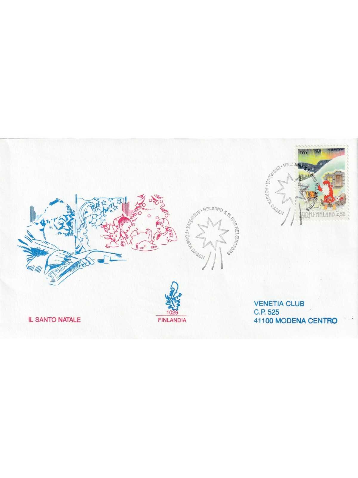 1999 FDC VENETIA 1029/FINLANDIA IL SANTO NATALE MF80500