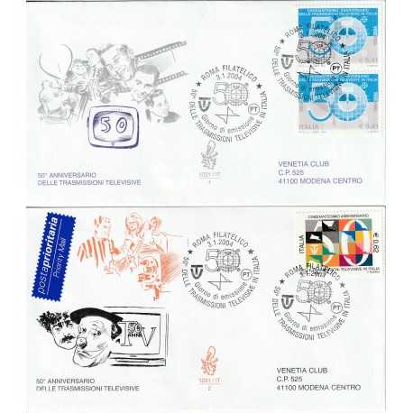 2004 FDC VENETIA N. 1231/IT ITALIA SERIE 50 ANN. TELEVISIONE MF80507