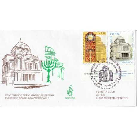 2004 FDC VENETIA N. 1252/ISR EM.CONGIUNTA TEMPIO MAGGIORE ISRAELE MF80526