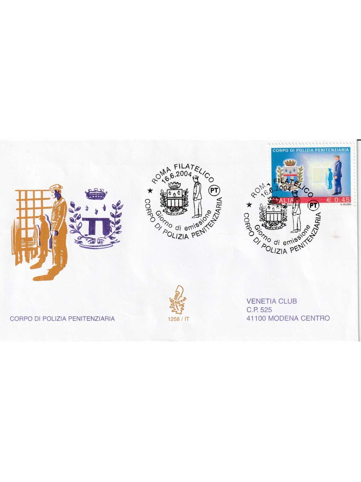 2004 FDC VENETIA N. 1258/IT ITALIA CORPO POLIZIA PENITENZIARIA MF80532