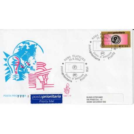 2004 FDC VENETIA N. 1261/IT ITALIA POSTA PRIORITARIA MF80535