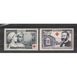 ALGERIE ALGERIA 1954 PRO CROCE ROSSA 2 VAL MLH MF55398