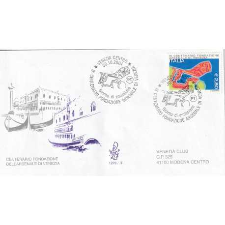 2004 FDC VENETIA N. 1276/IT TALIA FOND. ARSENALE VENEZIA MF80549