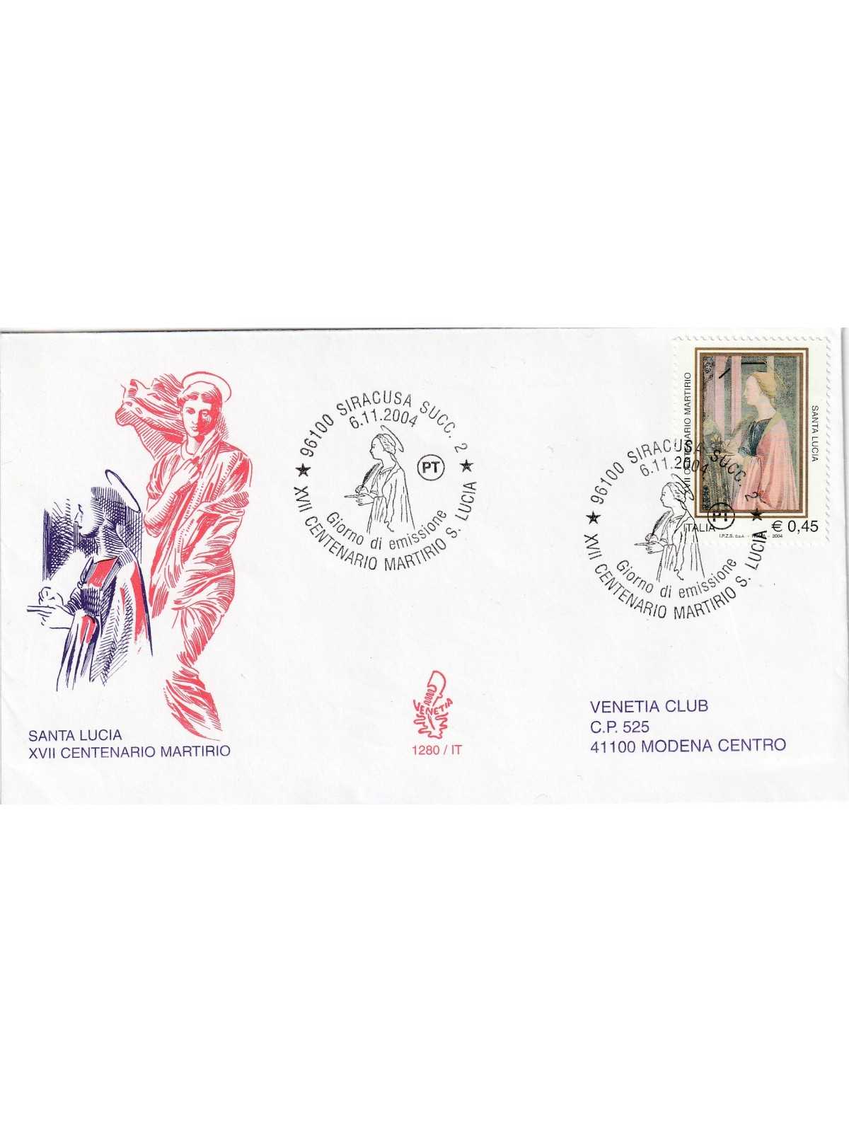 2004 FDC VENETIA N. 1280/IT TALIA SANTA LUCIA MF80553