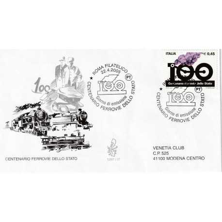 2005 FDC VENETIA N. 1297/IT TALIA CENT. FERROVIE DELLO STATO MF80568