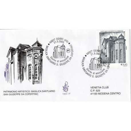 2005 FDC VENETIA N. 1303/IT ITALIA S. GIOVANNI COPERTINO MF80575