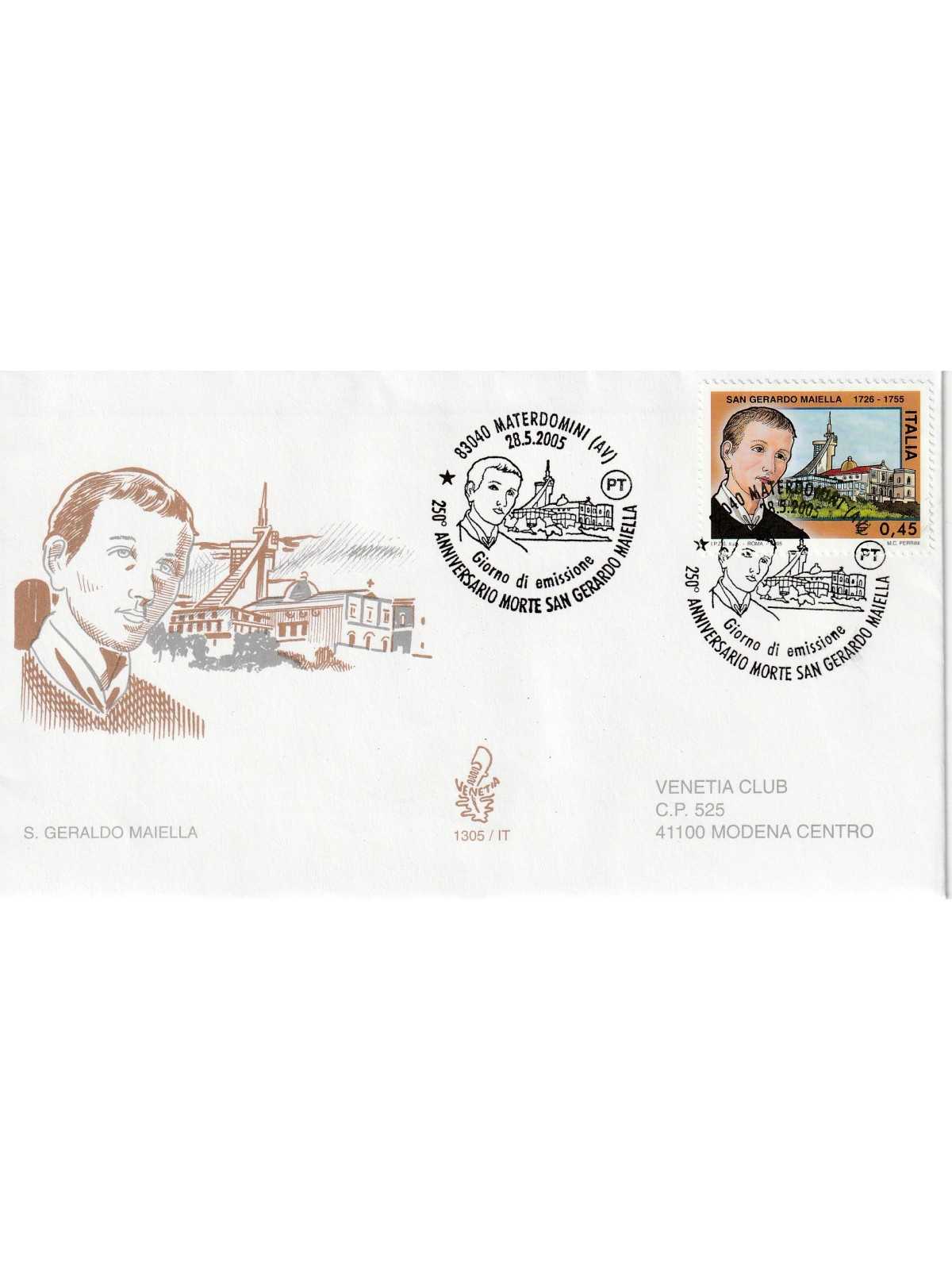 2005 FDC VENETIA N. 1305/IT ITALIA S. GERALDO MAIELLA MF80577